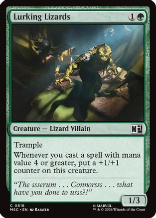 Lurking Lizards (MSC-816)  - Commander: Marvel Super Heroes