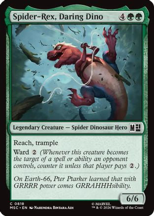 Spider-Rex, Daring Dino (MSC-818)  Foil - Commander: Marvel Super Heroes