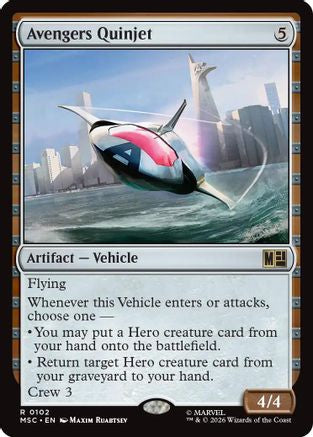 Avengers Quinjet (MSC-102)  - Commander: Marvel Super Heroes