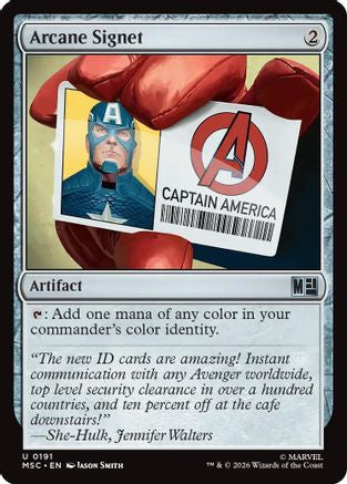 Arcane Signet (MSC-191)  - Commander: Marvel Super Heroes