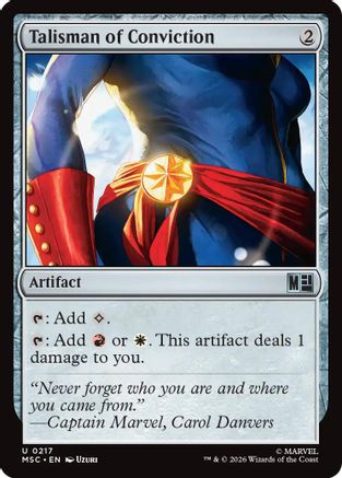 Talisman of Conviction (MSC-217)  - Commander: Marvel Super Heroes