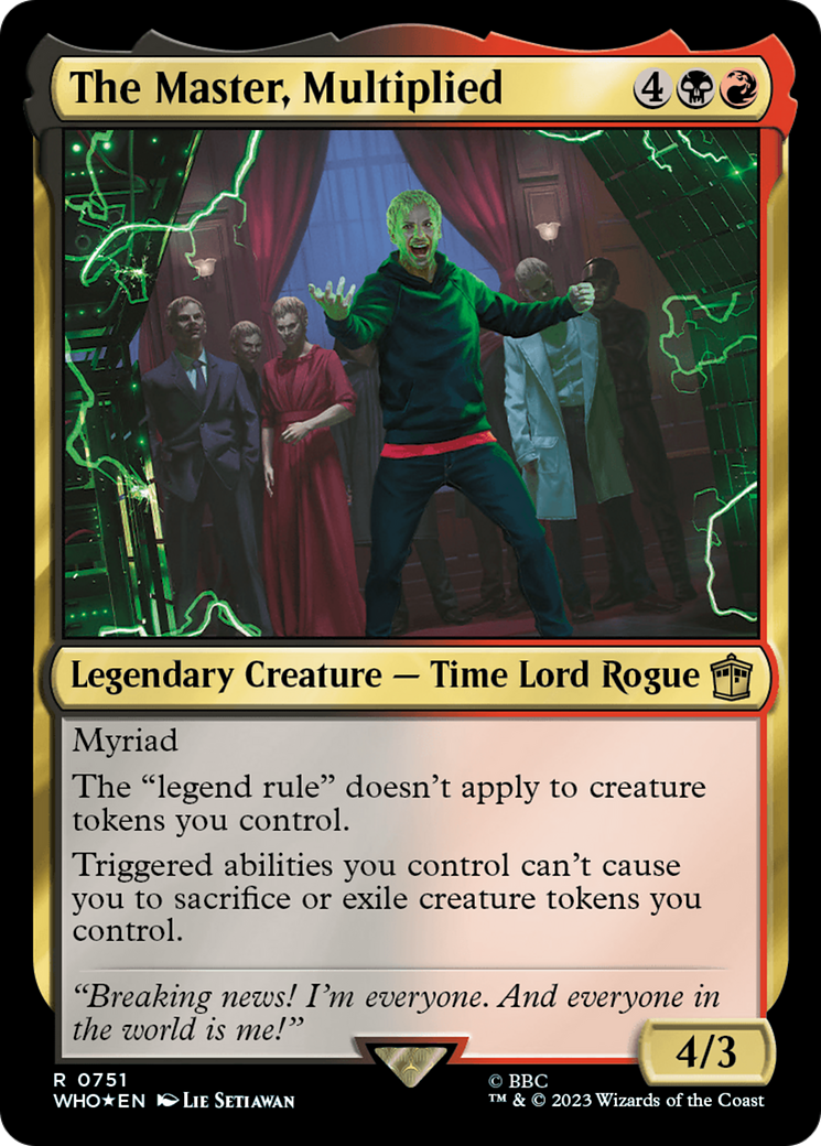 The Master, Multiplied (Surge Foil) (WHO-751)  Foil - Doctor Who