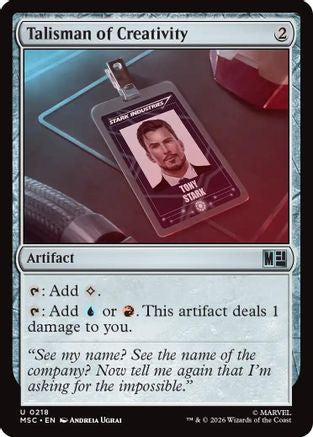 Talisman of Creativity (MSC-218)  - Commander: Marvel Super Heroes