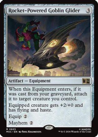 Rocket-Powered Goblin Glider (MSC-825)  Foil - Commander: Marvel Super Heroes