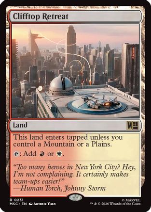 Clifftop Retreat (MSC-231)  - Commander: Marvel Super Heroes
