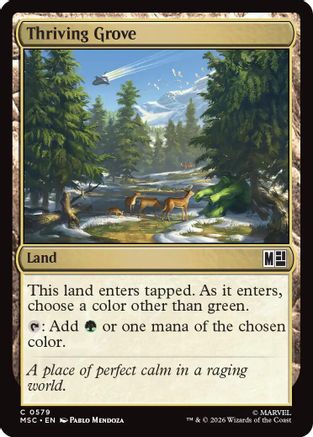 Thriving Grove (MSC-579)  Foil - Commander: Marvel Super Heroes
