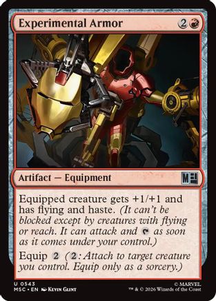Experimental Armor (MSC-543)  Foil - Commander: Marvel Super Heroes