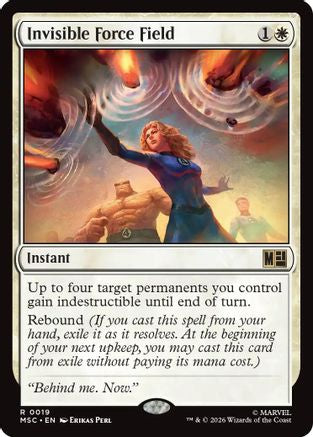 Invisible Force Field (MSC-019)  - Commander: Marvel Super Heroes