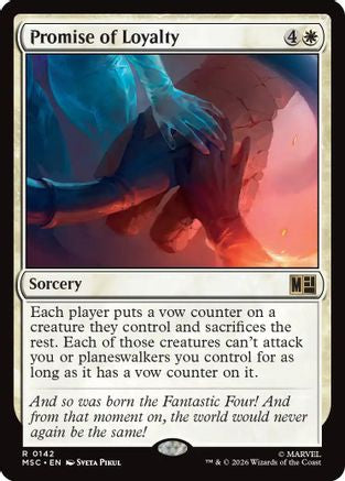 Promise of Loyalty (MSC-142)  - Commander: Marvel Super Heroes