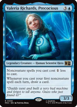 Valeria Richards, Precocious (Surge Foil) (MSC-038)  Foil - Commander: Marvel Super Heroes