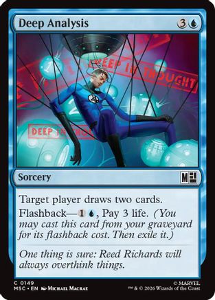 Deep Analysis (Surge Foil) (MSC-149)  Foil - Commander: Marvel Super Heroes