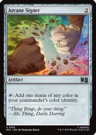 Arcane Signet (0192) (MSC-192)  - Commander: Marvel Super Heroes