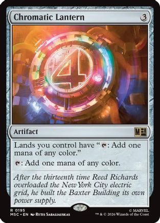 Chromatic Lantern (MSC-195)  - Commander: Marvel Super Heroes