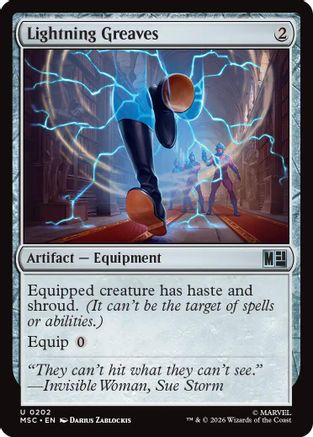 Lightning Greaves (MSC-202)  - Commander: Marvel Super Heroes