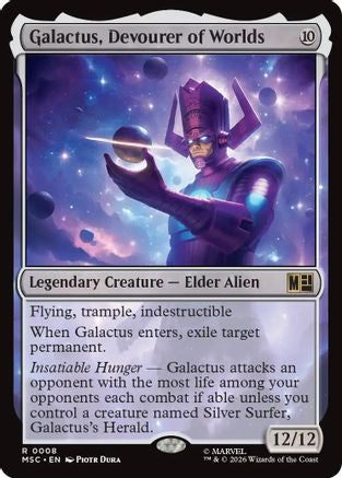 Galactus, Devourer of Worlds (Surge Foil) (MSC-008)  Foil - Commander: Marvel Super Heroes