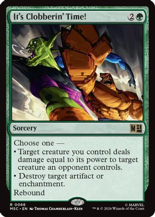 It's Clobberin' Time! (MSC-066)  - Commander: Marvel Super Heroes