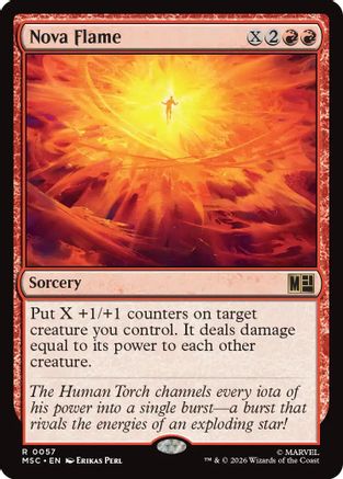 Nova Flame (MSC-057)  - Commander: Marvel Super Heroes