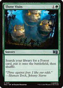 Three Visits (Surge Foil) (MSC-181)  Foil - Commander: Marvel Super Heroes