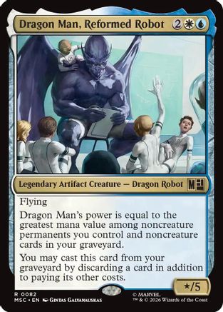 Dragon Man, Reformed Robot (Surge Foil) (MSC-082)  Foil - Commander: Marvel Super Heroes