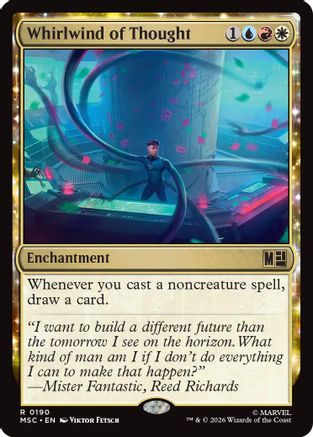 Whirlwind of Thought (Surge Foil) (MSC-190)  Foil - Commander: Marvel Super Heroes