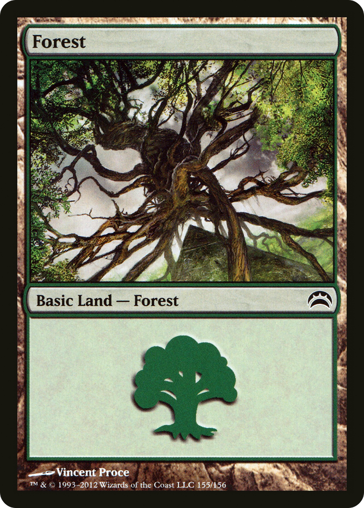 Forest (155) (PC2-155)  Foil - Planechase 2012