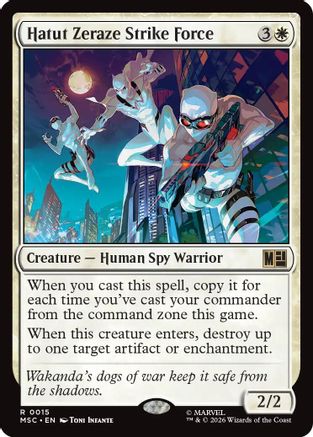 Hatut Zeraze Strike Force (Surge Foil) (MSC-015)  Foil - Commander: Marvel Super Heroes