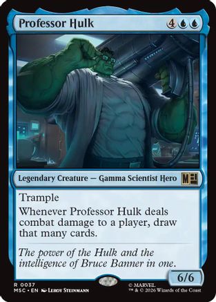 Professor Hulk (Surge Foil) (MSC-037)  Foil - Commander: Marvel Super Heroes