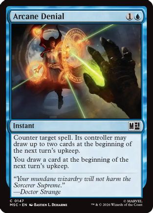 Arcane Denial (Surge Foil) (MSC-147)  Foil - Commander: Marvel Super Heroes