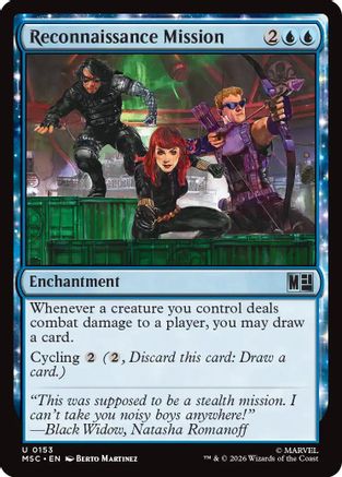Reconnaissance Mission (Surge Foil) (MSC-153)  Foil - Commander: Marvel Super Heroes