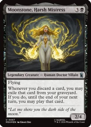 Moonstone, Harsh Mistress (Surge Foil) (MSH-447)  Foil - Marvel Super Heroes