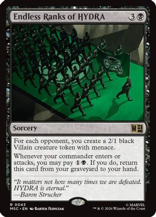 Endless Ranks of HYDRA (MSC-043)  - Commander: Marvel Super Heroes