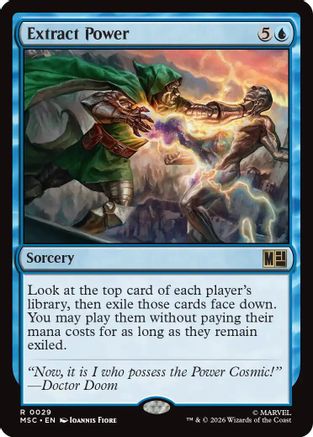 Extract Power (Surge Foil) (MSC-029)  Foil - Commander: Marvel Super Heroes