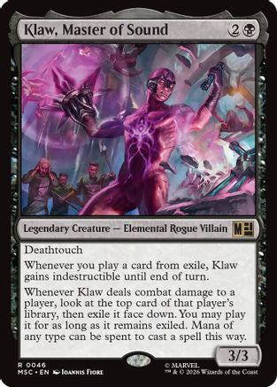 Klaw, Master of Sound (MSC-046)  - Commander: Marvel Super Heroes
