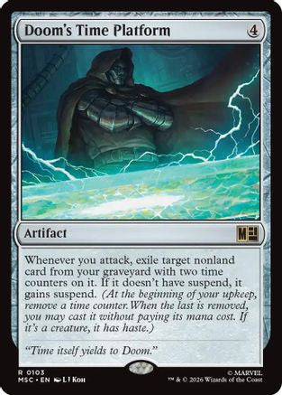 Doom's Time Platform (Surge Foil) (MSC-103)  Foil - Commander: Marvel Super Heroes