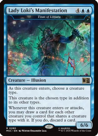 Lady Loki's Manifestation - Titan of Littjara (MSC-280)  - Commander: Marvel Super Heroes