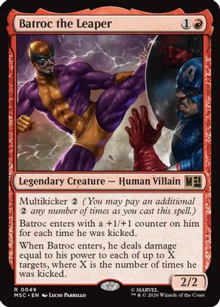 Batroc the Leaper (Surge Foil) (MSC-049)  Foil - Commander: Marvel Super Heroes