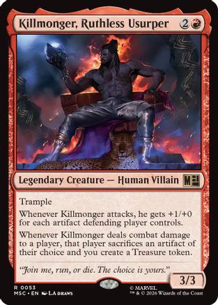 Killmonger, Ruthless Usurper (MSC-053)  - Commander: Marvel Super Heroes