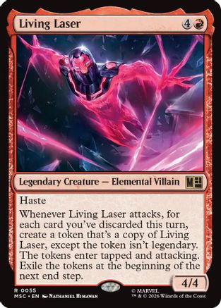 Living Laser (Surge Foil) (MSC-055)  Foil - Commander: Marvel Super Heroes