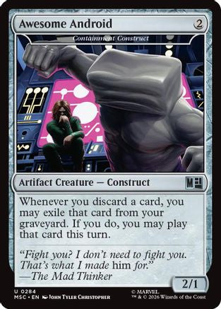 Awesome Android - Containment Construct (Surge Foil) (MSC-284)  Foil - Commander: Marvel Super Heroes