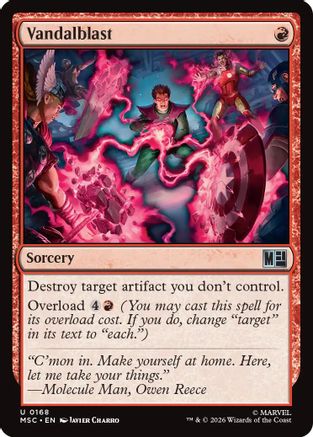 Vandalblast (MSC-168)  - Commander: Marvel Super Heroes