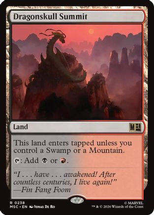 Dragonskull Summit (Surge Foil) (MSC-238)  Foil - Commander: Marvel Super Heroes