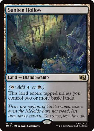 Sunken Hollow (Surge Foil) (MSC-271)  Foil - Commander: Marvel Super Heroes