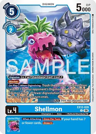 Shellmon (EX12-026) - Digital World Shambala