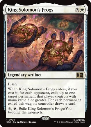 King Solomon's Frogs (MSC-020)  - Commander: Marvel Super Heroes