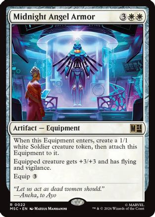 Midnight Angel Armor (MSC-022)  - Commander: Marvel Super Heroes