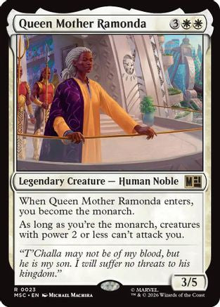 Queen Mother Ramonda (MSC-023)  - Commander: Marvel Super Heroes