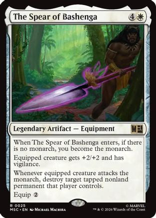 The Spear of Bashenga (MSC-025)  - Commander: Marvel Super Heroes