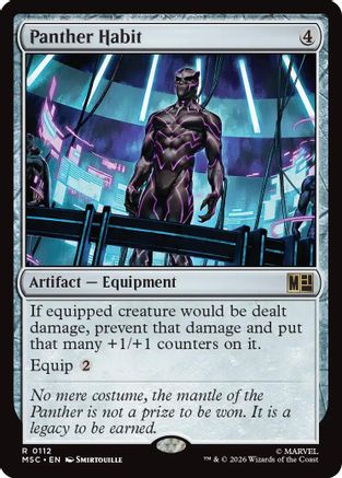 Panther Habit (MSC-112)  - Commander: Marvel Super Heroes