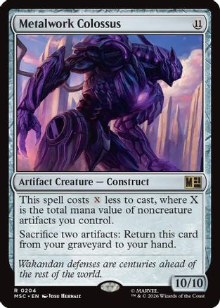 Metalwork Colossus (MSC-204)  - Commander: Marvel Super Heroes