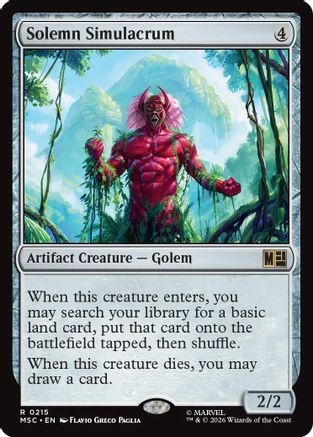 Solemn Simulacrum (MSC-215)  - Commander: Marvel Super Heroes